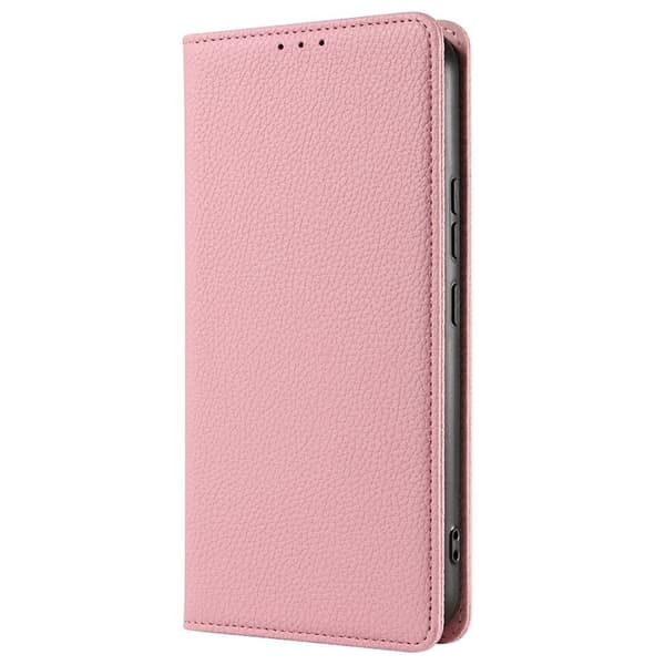 Plånboksfodral för Samsung Galaxy S26 Magnetiskt Konstläder - Rosa