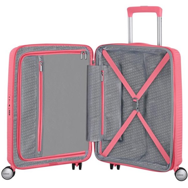 American Trourister Suitcase Soundbox 55 Exp - Pink