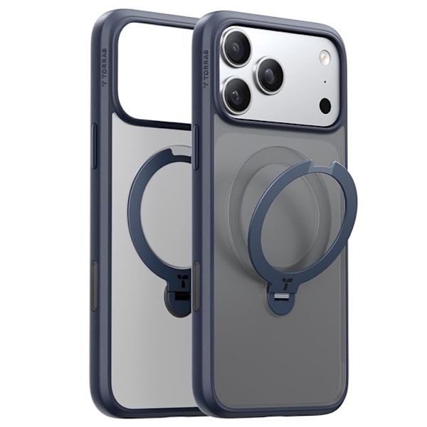 TORRAS Mobilskal till iPhone 17 Pro Max MagSafe Rotating Kickstand Blå