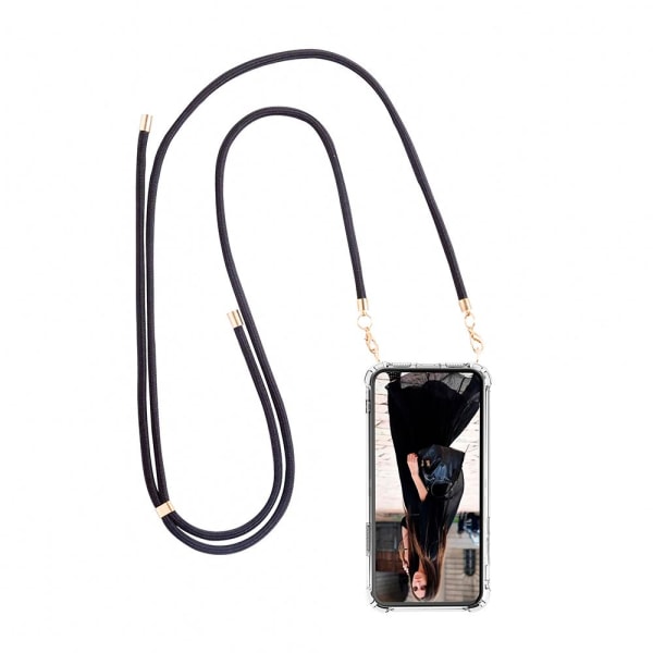 Boom iPhone 13 Mini skal med mobilhalsband- Rope Black