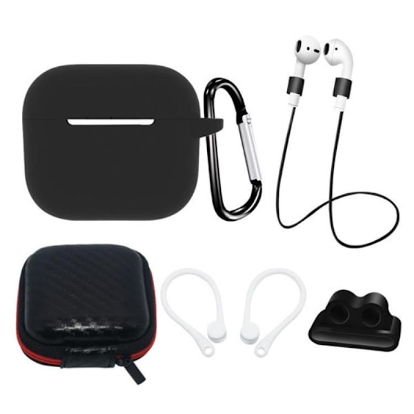 [5-Pack] Airpods 3 Tillbehör Set - Svart Svart