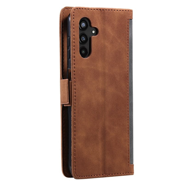 Samsung Galaxy S26+ Plånboksfodral RFID-Skydd Konstläder Ställ - Grå