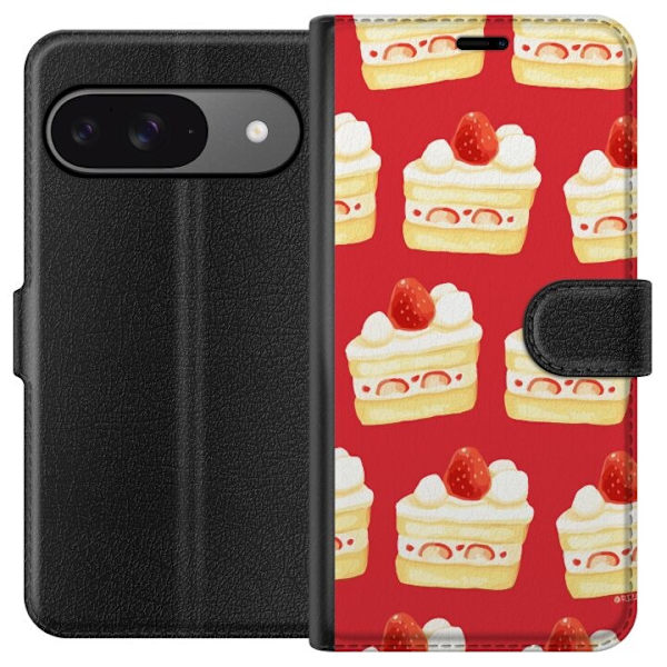 Plånboksfodral till Google Pixel 9 Pro med Tårta