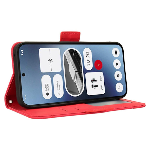 Nothing Phone (2a) Plus/(2a) Plånboksfodral Läder - Röd Röd