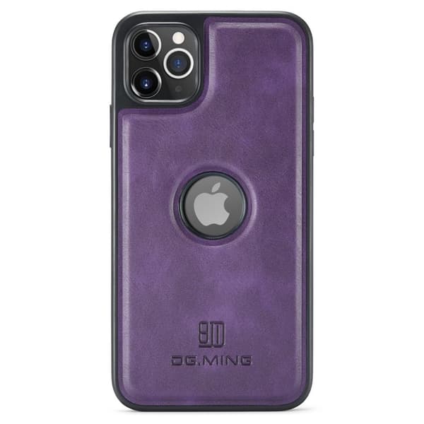 DG.MING Mobilskal till iPhone 11 Pro Max Läderbeläggning Lila