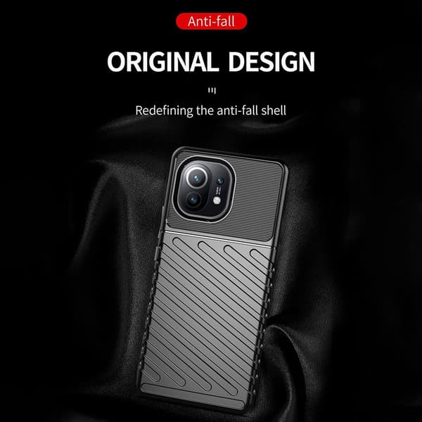 Thunder Twill -mobiilikotelo Xiaomi Mi 11 -puhelimelle - musta Black