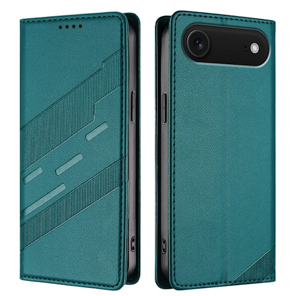 iPhone Air Plånboksfodral Punk Style Imprinted - Mörkgrön Grön