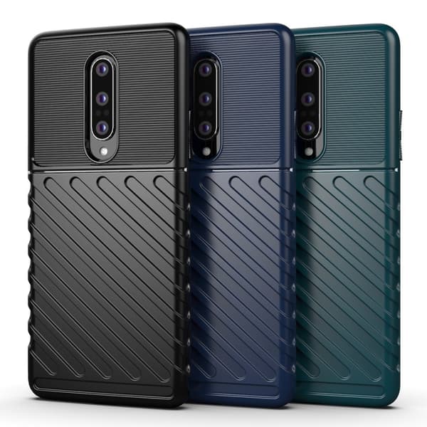 Thunder Twill Texture Skal OnePlus 8 - Svart Black