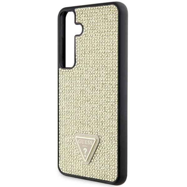 Guess Mobilskal till Galaxy S24 Plus Rhinestone Triangle - Guld