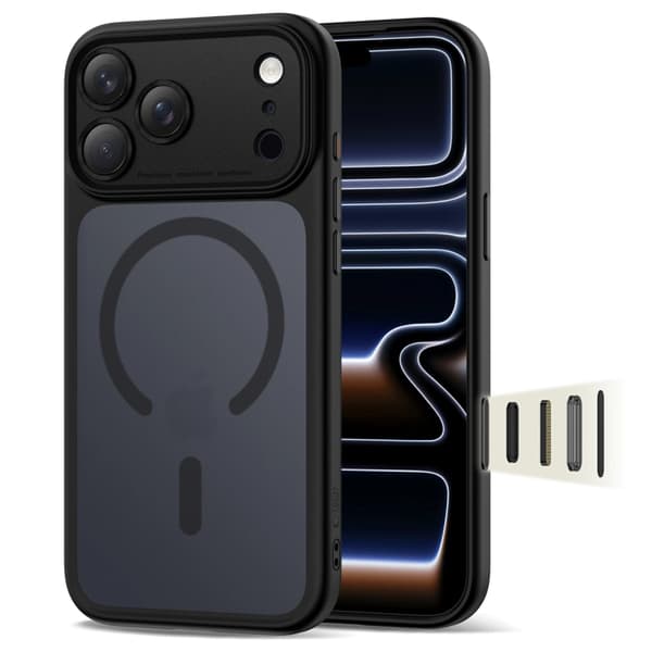 Tech-Protect Mobilskal till iPhone 17 Pro Max Magsafe Peak - Matte Svart Svart