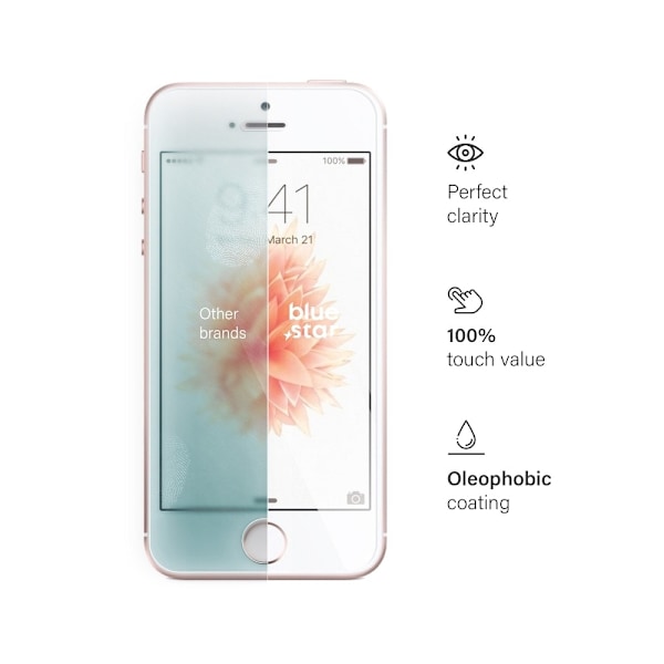 Blue Star Härdat Glas Skärmskydd till Apple iPhone 5SE