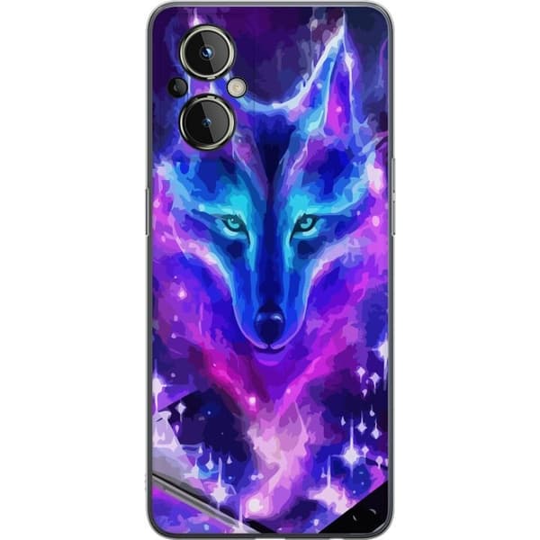 Telefontaske til OnePlus Nord N20 5G med Neon Wolf