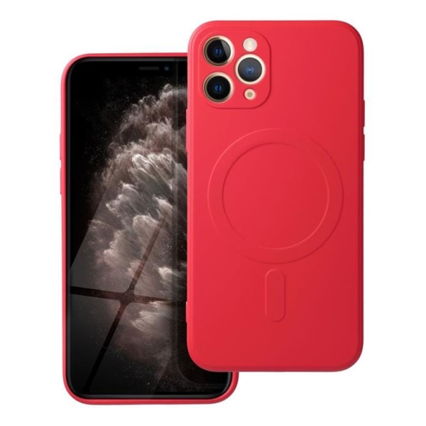 iPhone 11 Pro Magsafe Cover Silikone - Rød