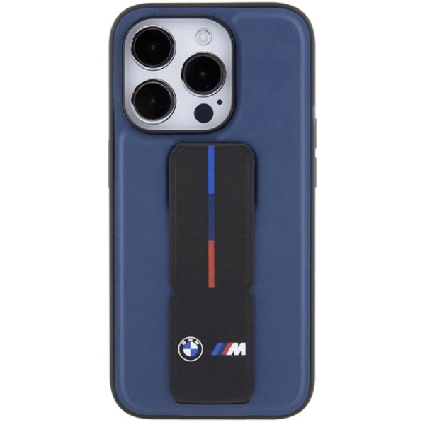 BMW iPhone 15 Pro Mobilcover M Grip Stand Bicolor