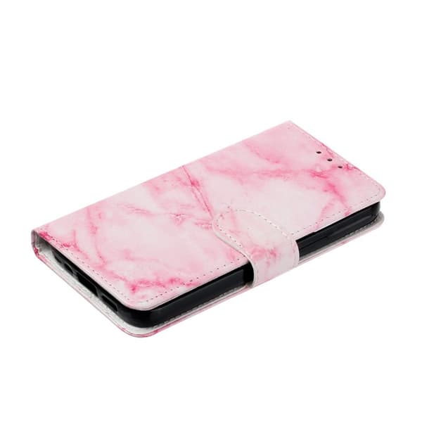 Plånboksfodral för Samsung Galaxy S26 Plus Ställfunktion Konstläder Rosa Marmor