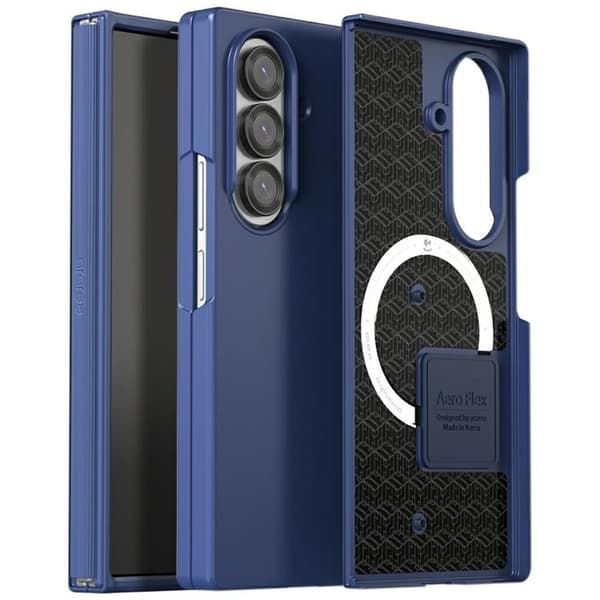 Araree telefontaske til Galaxy Z Fold 7 MagSafe Qi2 Aero Flex M - Navy Blå