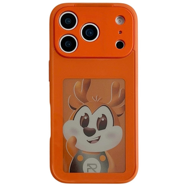 Mobilskal till iPhone 17 Pro NFC DIY Customized HD Smart E-Ink - Orange Orange