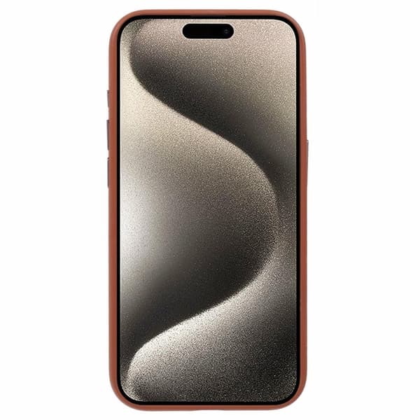 X-LEVEL Mobilskal till iPhone 14 Pro Slim PU Läder Hård PC - Brun