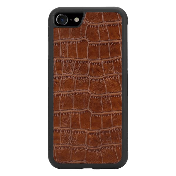 Boom Croco Taske til iPhone 6/7/8/SE 2020 - Brun Brown