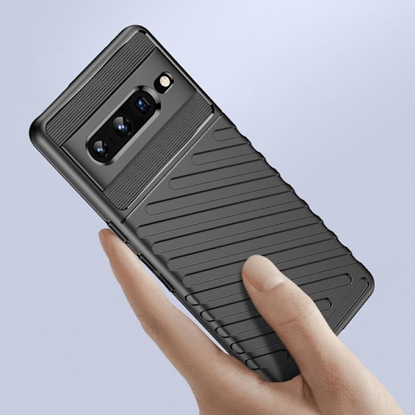 Google Pixel 7 Pro Skal Thunder Flexible Armored - Svart Svart