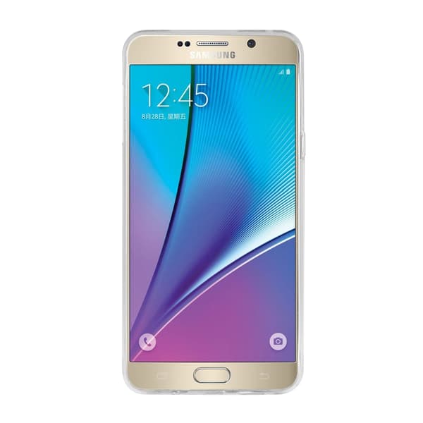Boom Invisible -kuori Samsung Galaxy Note 5 - läpinäkyvä Transparent
