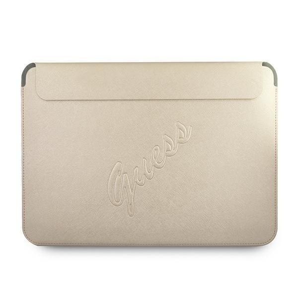Guess Saffiano Script Datorfodral 13" - Guld Gul