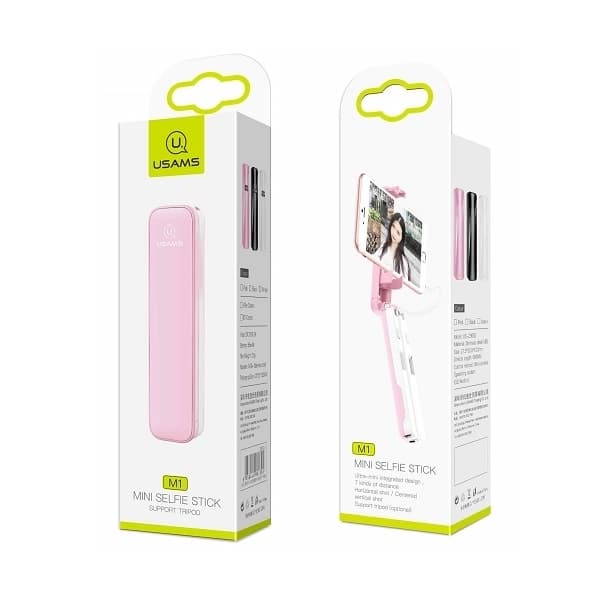 USAMS Selfie Stick M1 Mini 3,5 mm (US-ZB052) - Grøn
