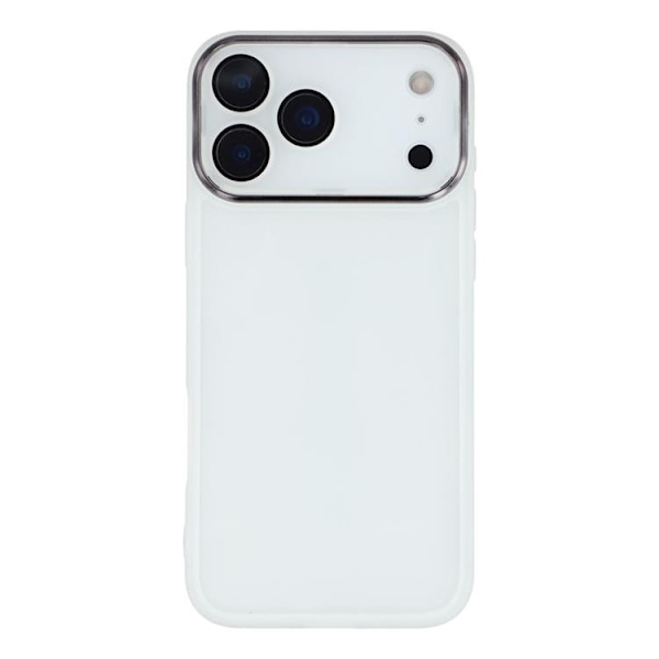 Mobilskal till iPhone 17 Pro Max Electroplated Kameraram - Vit Vit