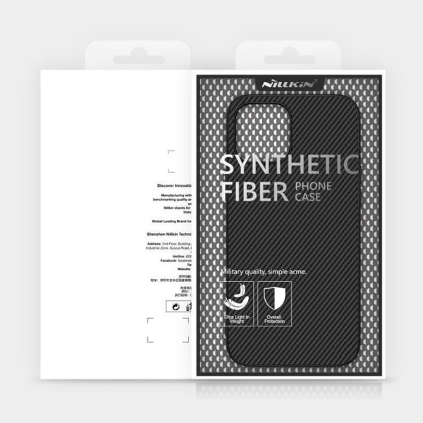 Nillkin iPhone 12 Pro Max Skal Synthetic Fiber Armored - Svart