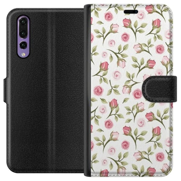 Plånboksfodral till Huawei P20 Pro med Blommigt