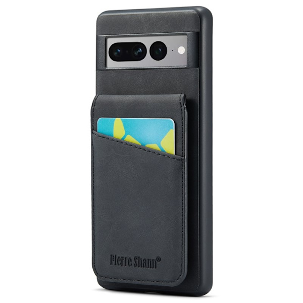 FIERRE SHANN Google Pixel 7 Pro Fodral PU+TPU - Svart