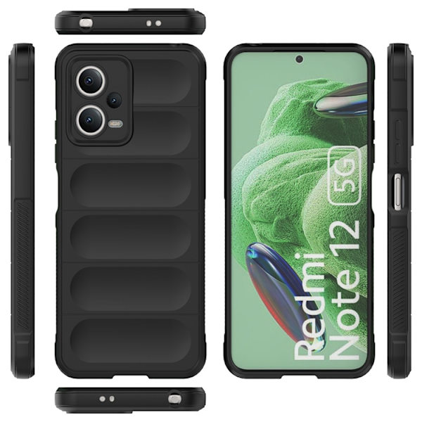 Xiaomi Redmi Note 12/Poco X5 Mobilskal Magic Shield - Svart