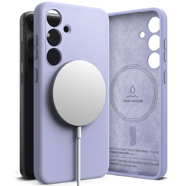 Ringke Galaxy S24 Mobilcover Magsafe Silikone - Lavendel