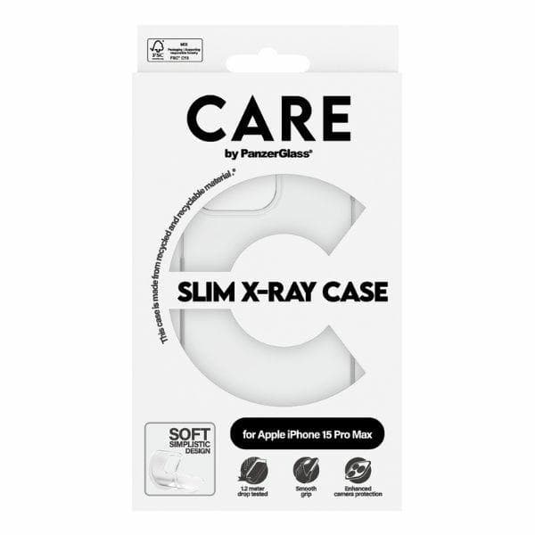 CARE PanzerGlass Mobilskal till iPhone 15 Pro Max Slim X-Ray
