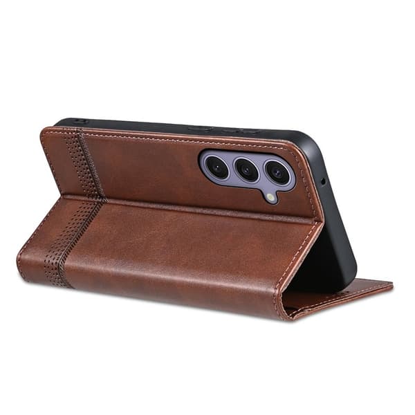 AZNS Samsung Galaxy A17 Plånboksfodral Konstläder - Brun