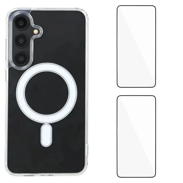 WANLONFENG Mobilskal för Samsung Galaxy S26 Plus Magnetiskt TPU - Transparent