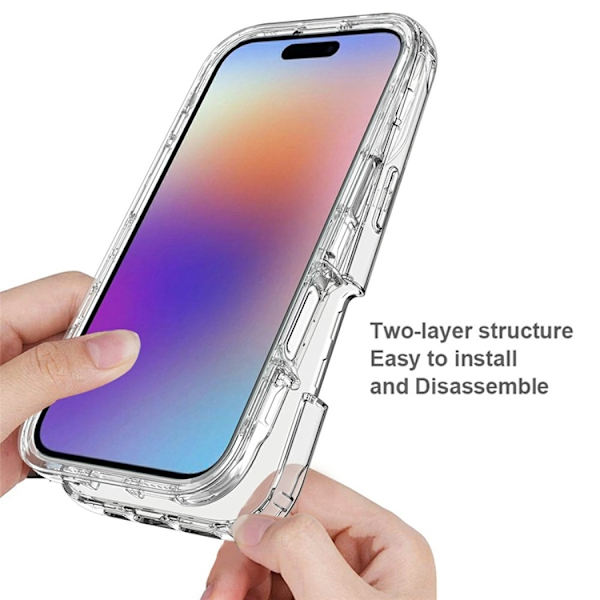 Mobilskal till iPhone 17 Gradient Färg PC + TPU Röd