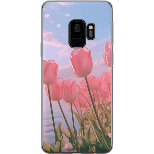 Mobilskal till Samsung Galaxy S9 med Rosa Tulpaner