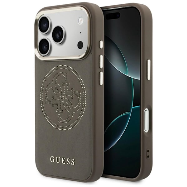 Guess Mobilskal För iPhone 17 Pro Max MagSafe  Perforated 4G - Brun