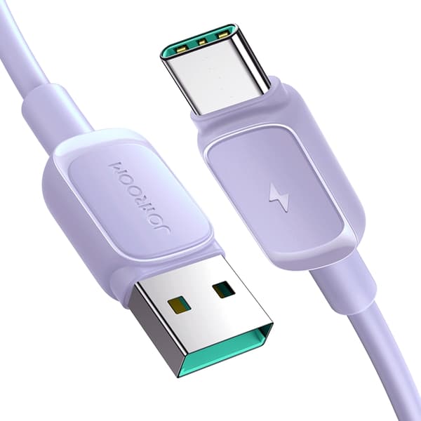 Joyroom USB-A till USB-C -kaapeli 3A 1,2 m - Lila Lila