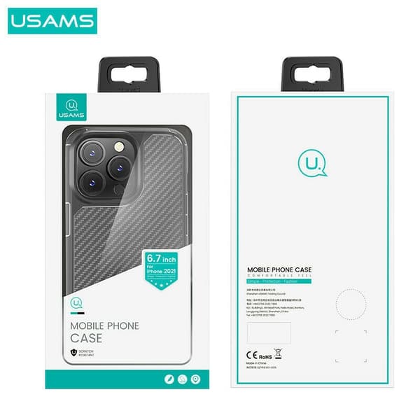 USAMS Armour -kuori iPhone 13 Pro Max - Musta Black