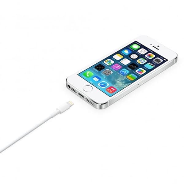 Apple USB-A till Lightning kabel 2m - Vit Vit