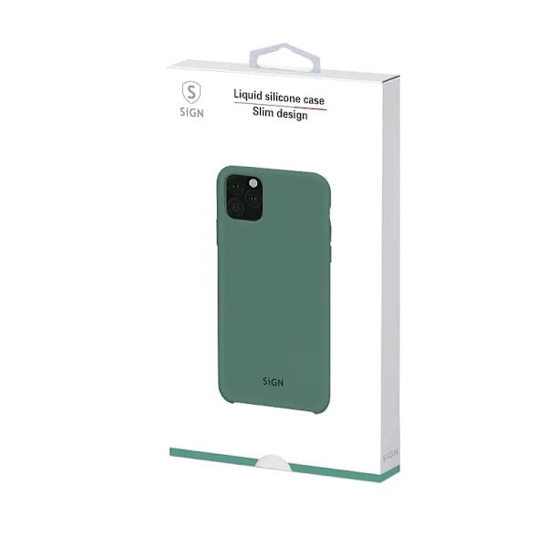 SiGN iPhone 12 Pro Max Skal Liquid Silicone - Mynta Grön