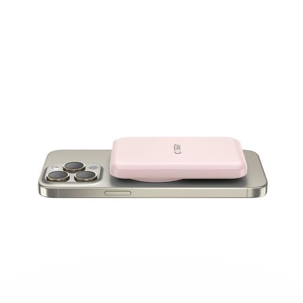 Tech-Protect PB10 Lifemag Magsafe Powerbank 5000mah - Lyserød Rosa