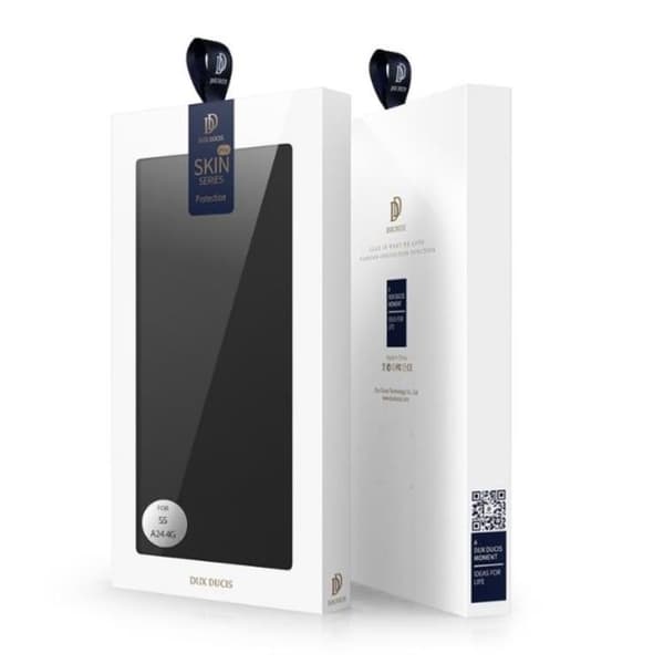 DUX DUCIS Skin Pro Galaxy A24 4G Pung Taske PU Læder - Sort Black