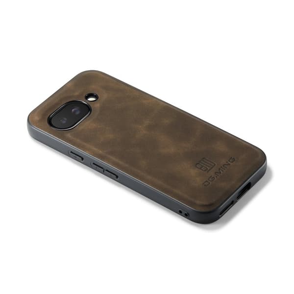 DG.MING Mobilskal till Google Pixel 9a PU Läder Hybrid - Brun