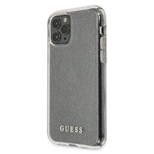 Guess iPhone 11 Pro cover Glitter Silver Silver
