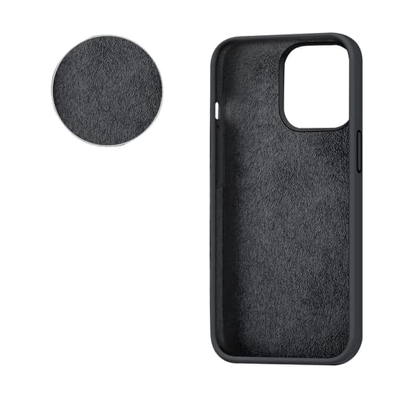 SiGN Mobilskal till iPhone 15 Pro Max Liquid Silikon - Svart Svart