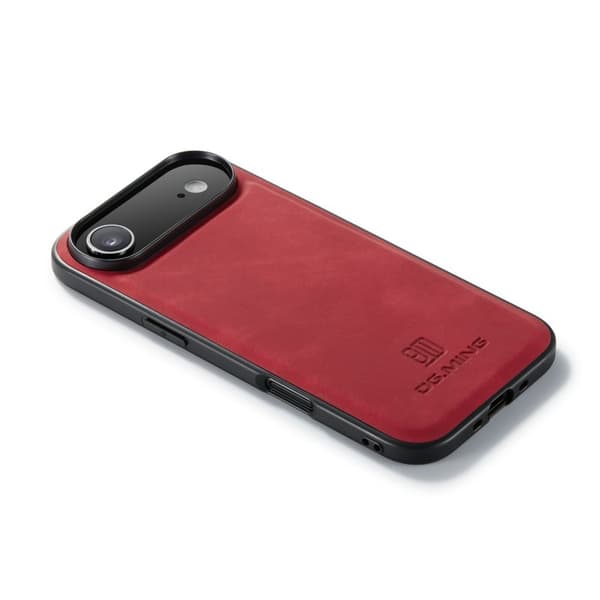 DG.MING Mobilskal till iPhone Air PU Läder Hybrid Röd
