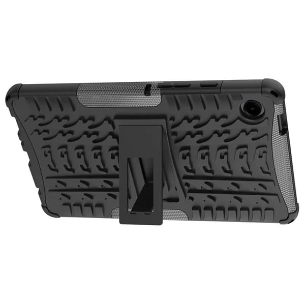 Mobilskal till Galaxy Tab A9 Kickstand Tire Texture Svart